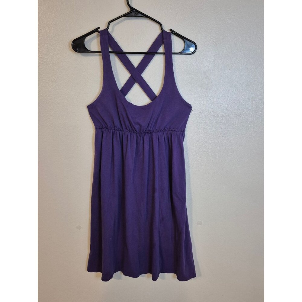 Mossimo Supply Co. Purple Sleeveless Cross-Back Dress Size M